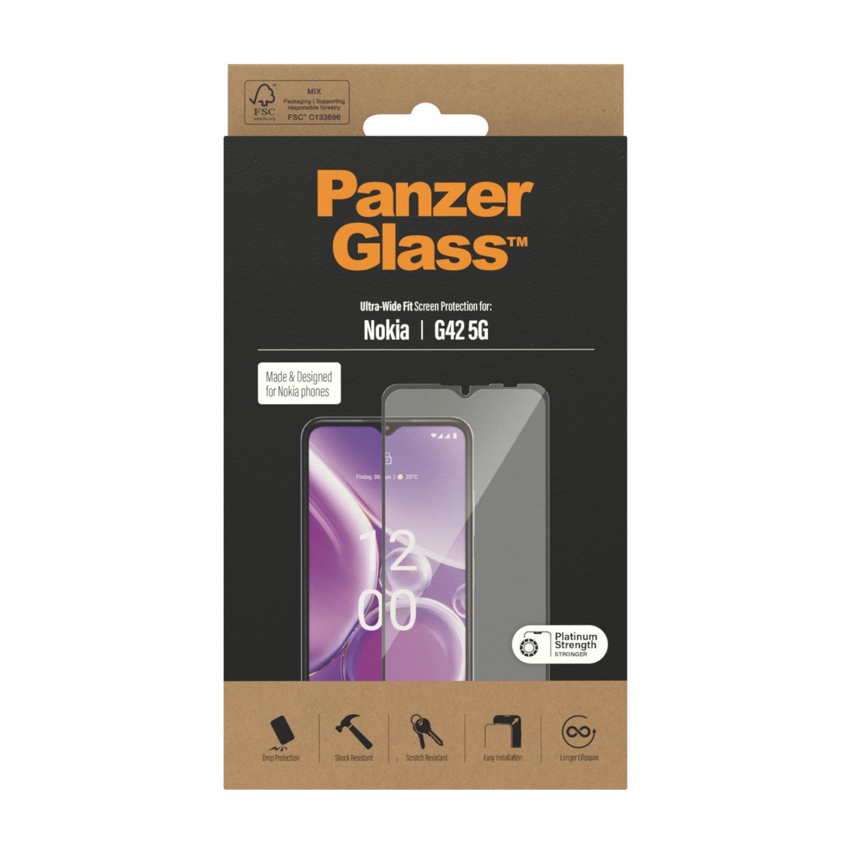 PanzerGlass® Skærmbeskyttelse Nokia G42 5G | Ultra-Wide Fit